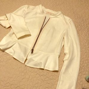 White zip jacket